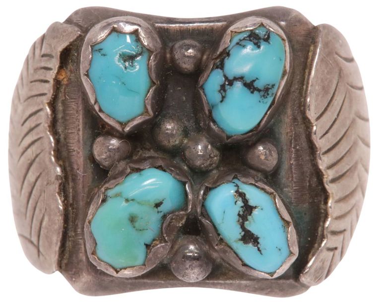 Sterling silver turquoise ring