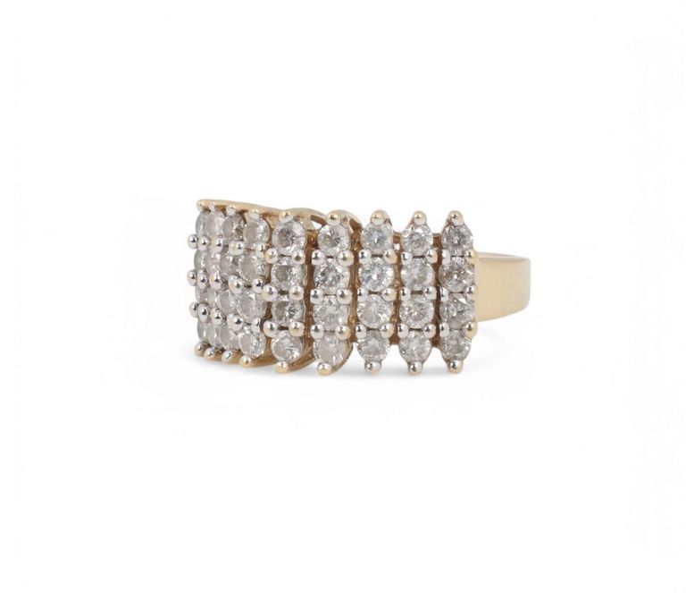 14k yellow gold diamond ring