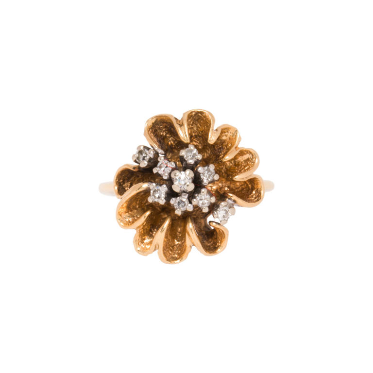 14k gold diamond ring