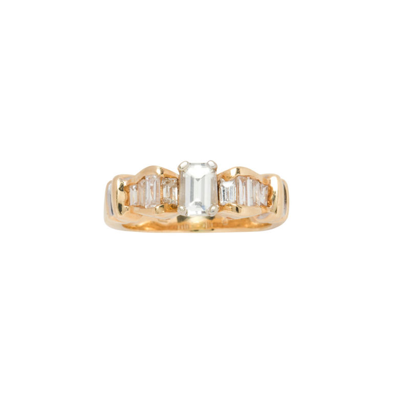 14k gold diamond ring