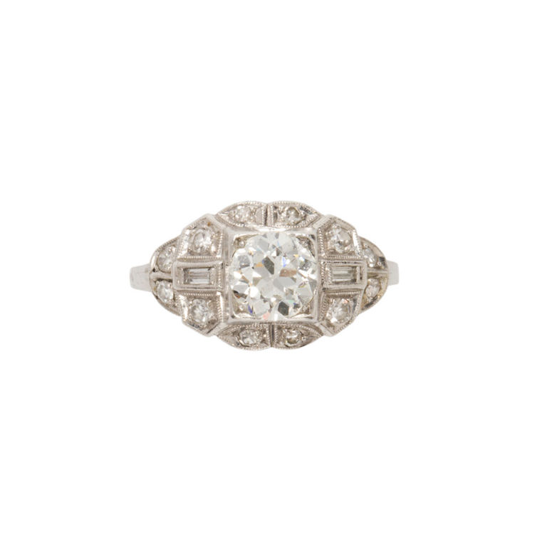 Platinum diamond ring