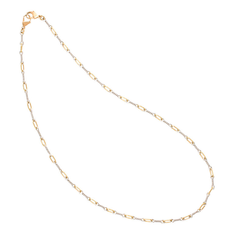 18k gold and platinum chain