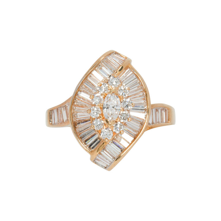14k gold diamond ring