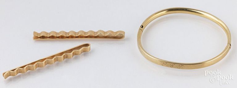 14k yellow gold jewelry set