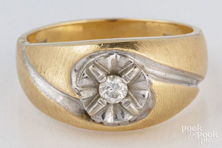 14k gold diamond ring
