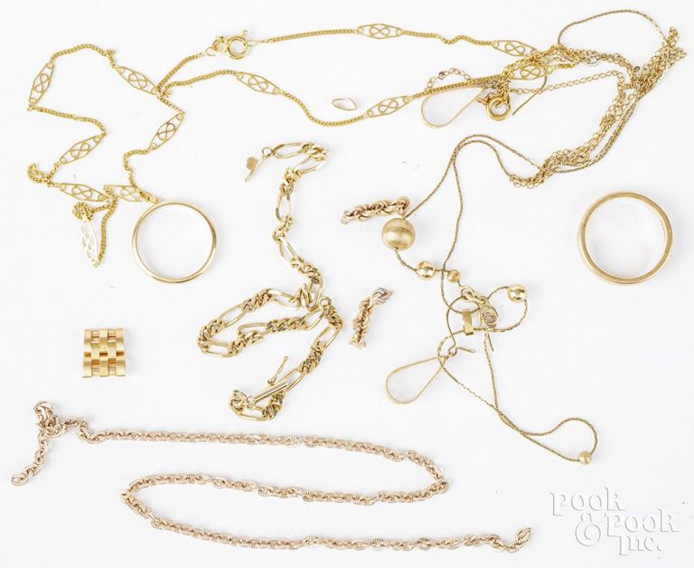 14k yellow gold jewelry set