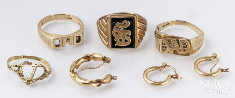 10k gold jewelry set