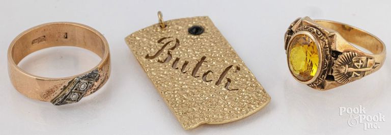 14k yellow gold jewelry set
