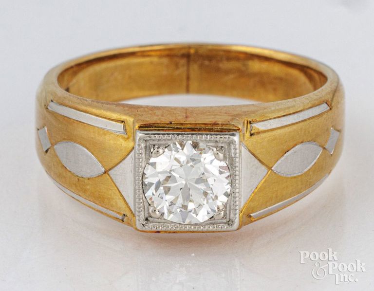 18k gold diamond ring