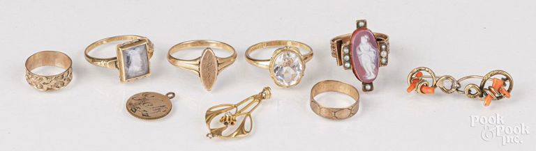 10k gold jewelry set