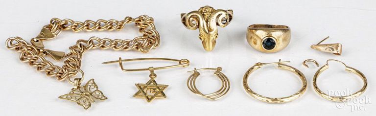 14k gold jewelry set