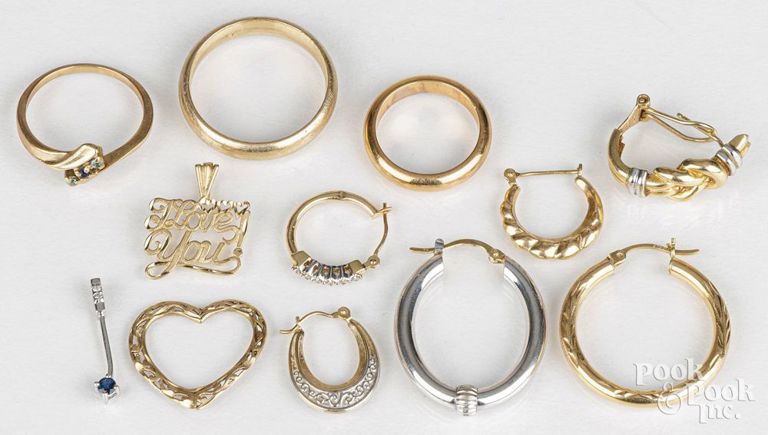 14k gold jewelry set