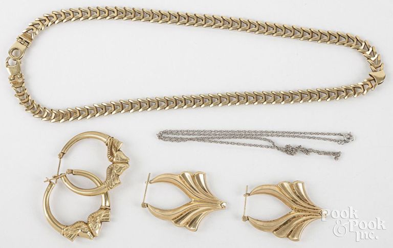14k gold jewelry set