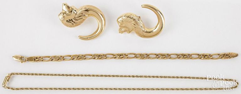 14k gold jewelry set