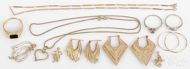 14k gold jewelry set