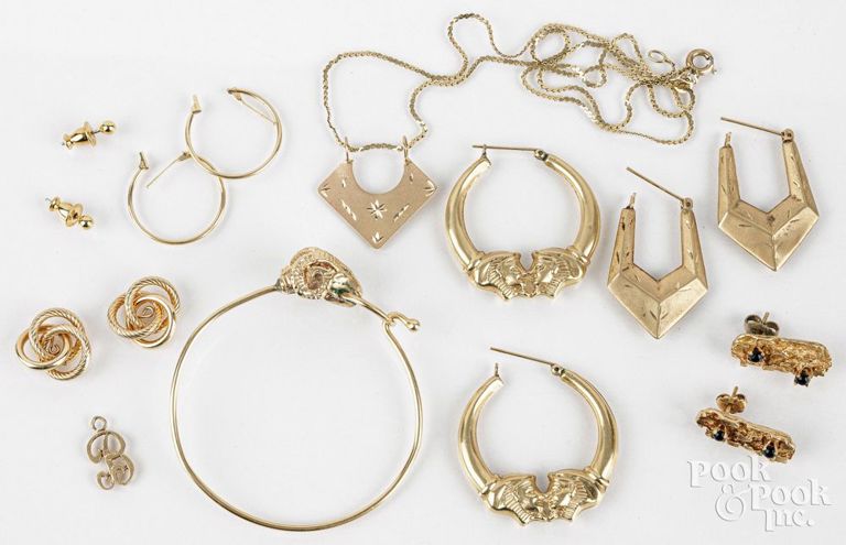14k gold jewelry set