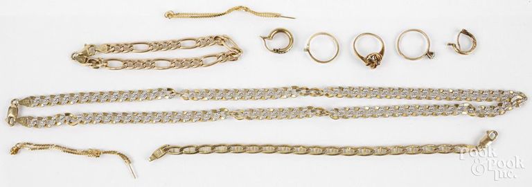 10k gold jewelry set