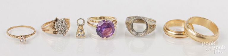 14k gold jewelry and 10k yellow gold ring
