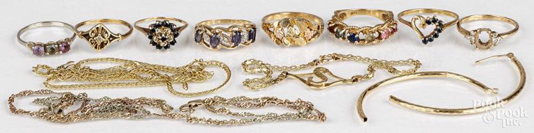 10k gold jewelry set