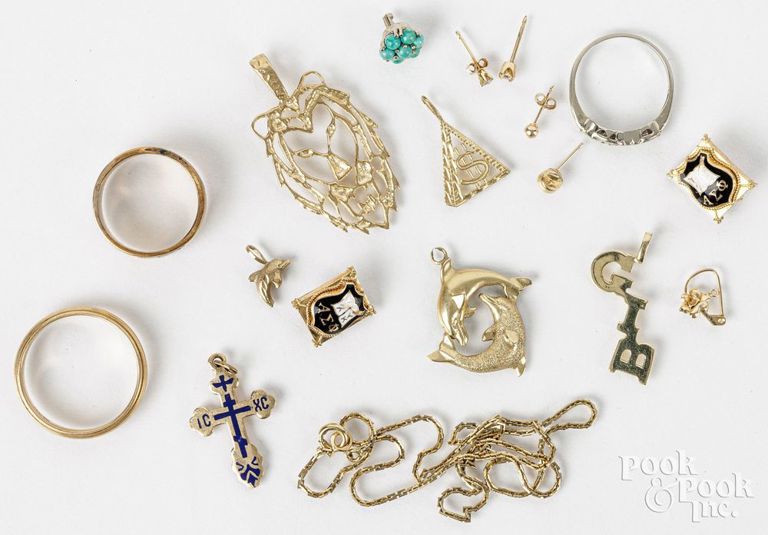 14k gold jewelry set
