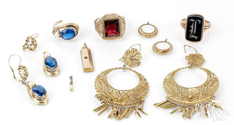 10k gold jewelry set