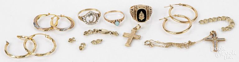 10k gold jewelry set