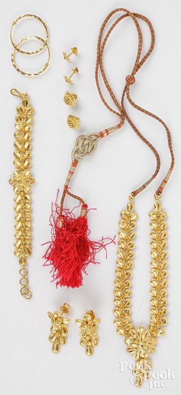18k gold jewelry set