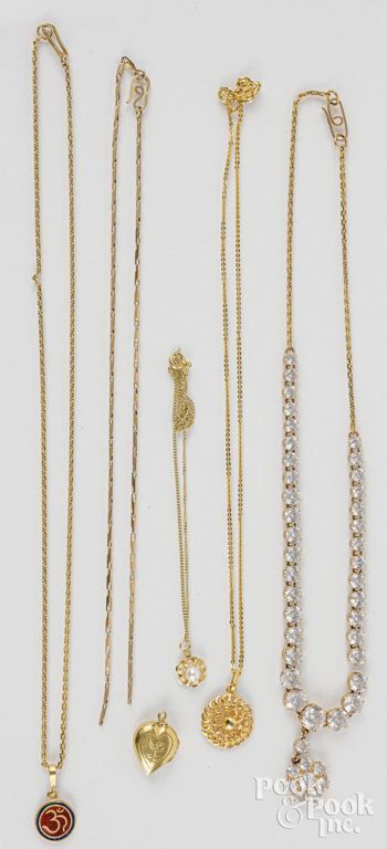18k yellow gold jewelry set