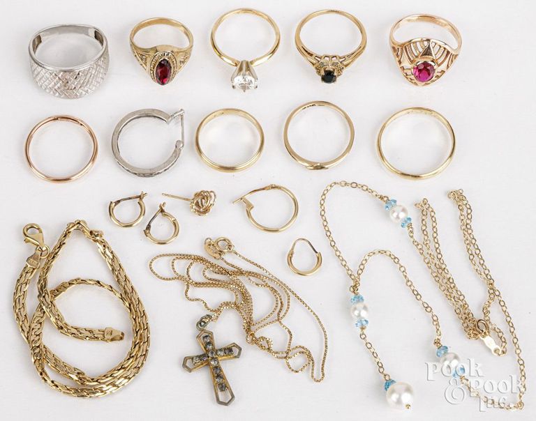14k gold jewelry set