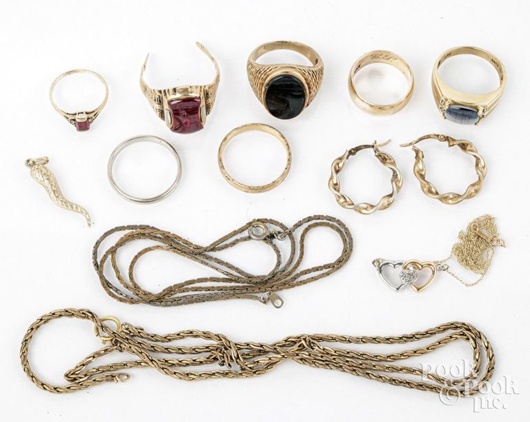 10k gold jewelry set