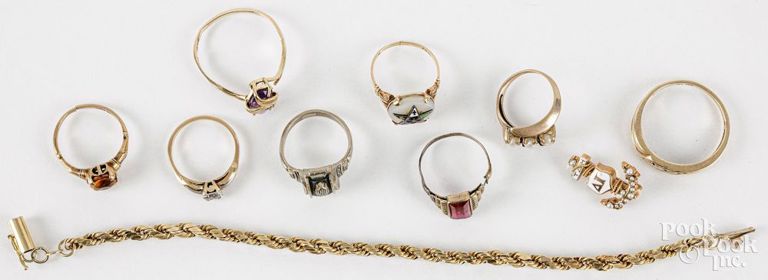 10k gold jewelry set
