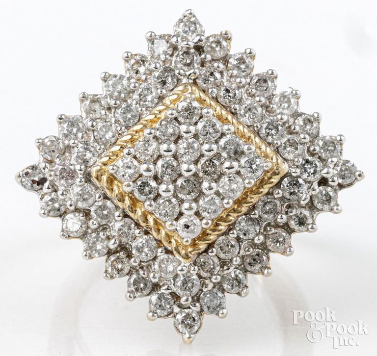 10k yellow gold diamond ring