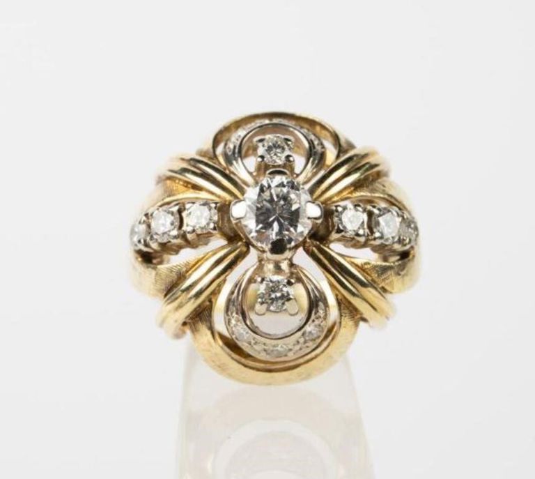 14k gold diamond ring