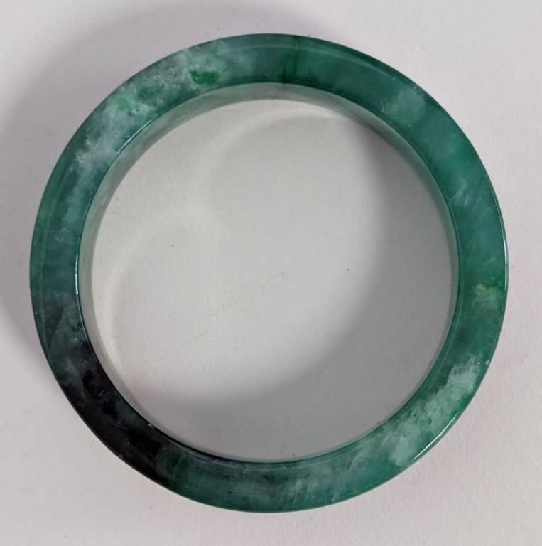 Antique Chinese jadeite bangle bracelet