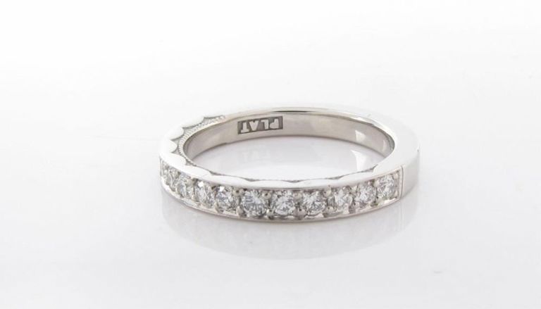 Platinum Diamond Stack Band