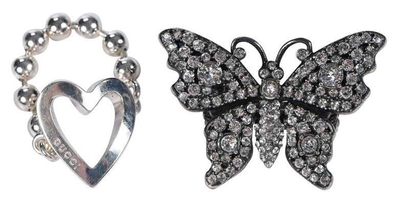 Sterling Silver and Crystal Rings
