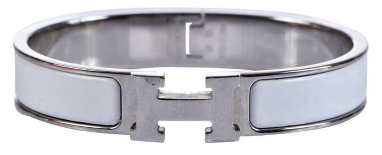 Enamel Narrow H Clic Clac Bracelet