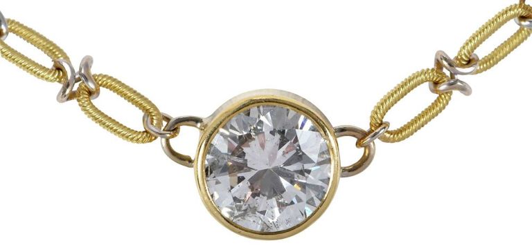 18k Gold and Diamond Necklace