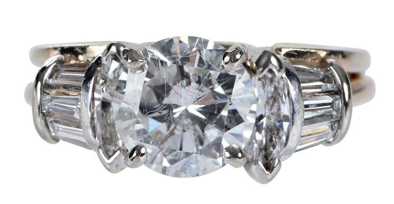 14k Gold Diamond Engagement Ring