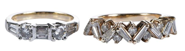 14k Gold Diamond Fashion Bands