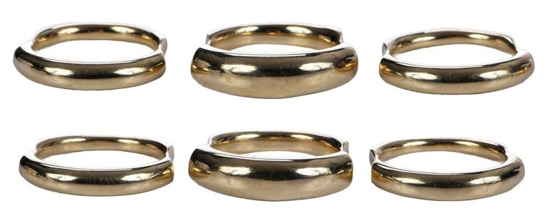 14k Gold Designer Stackable Bands