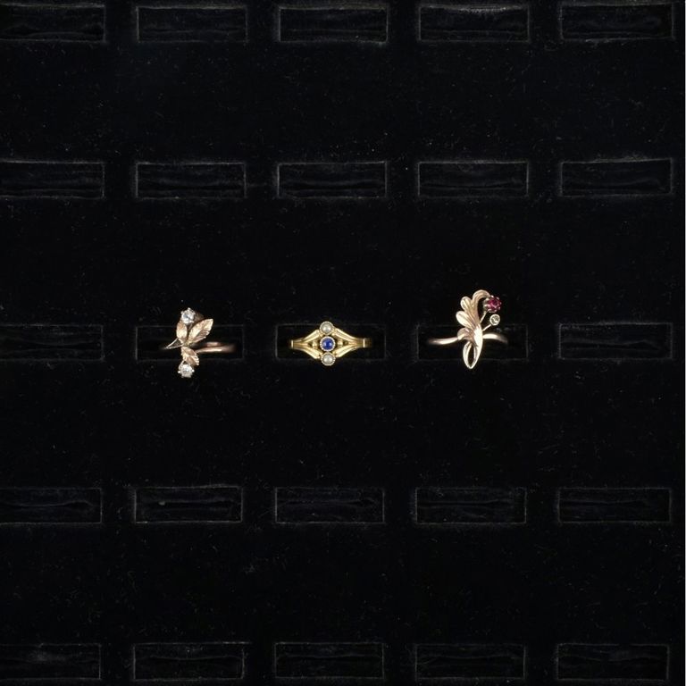Three 14k Yellow Gold Rings