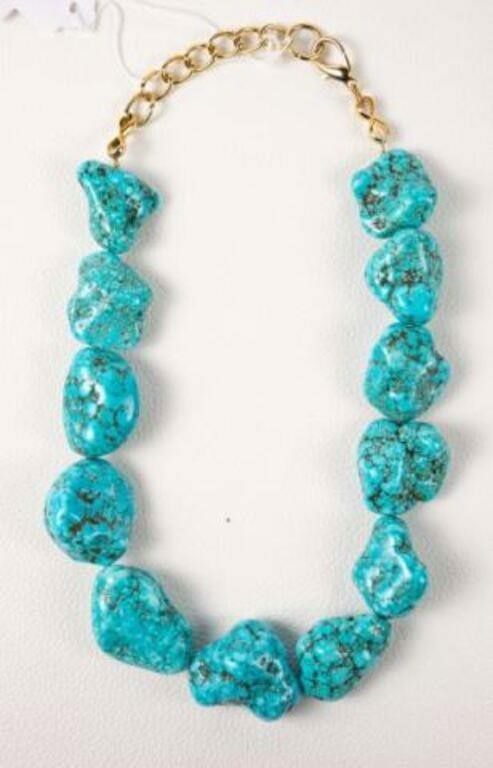 Turquoise Nugget Necklace