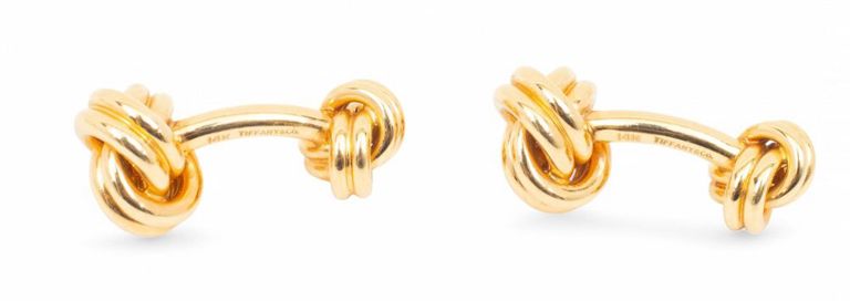 14k Gold Knotted Cufflinks