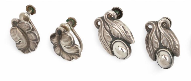 Sterling Silver Georg Jensen Earrings Set
