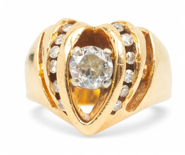 14k Gold Diamond Ring