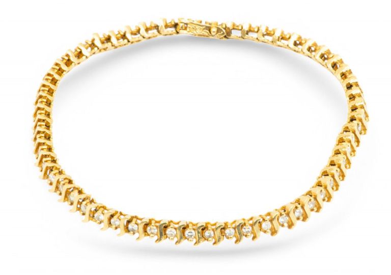 14k Gold Diamond Tennis Bracelet