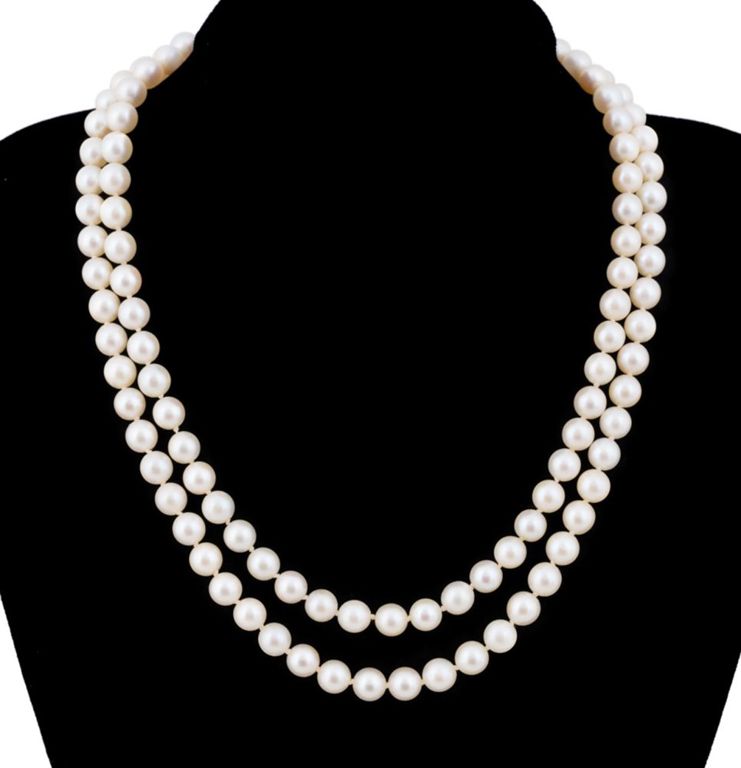 14k Yellow Gold Pearl and Citrine Necklace