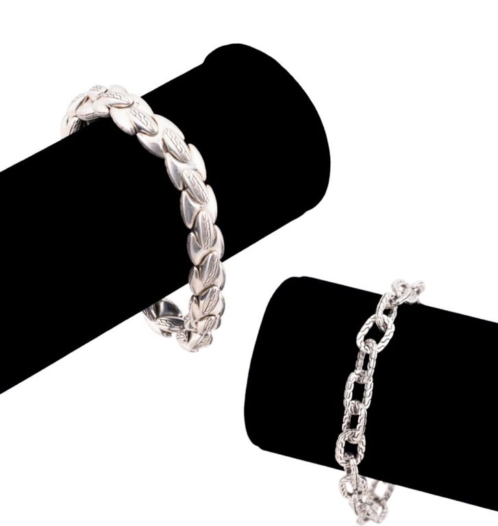 Two Sterling Silver Bracelets