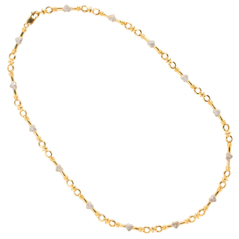 22k gold necklace22k Bi-Color Gold Necklace